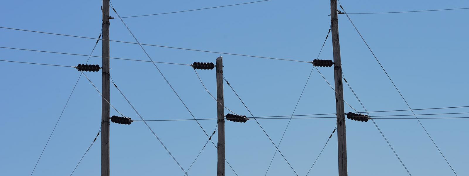 Photo of electric poles and wires