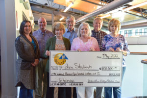 Operation Round Up Board: Front Row (Left to right) –Cynthia Glenn; Jo Stehle, Secretary; Rhonda Suter; and Jana Hesterlee, Treasurer. Back Row: WRVEC Community Programs Coordinator; and Back Row: Chip Arnette, President; Eddie Goins; and Steve Holland, Vice President. Not pictured: Anne Coleman and Jerry D. Jenkins