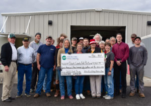 2022 Food Drive Check Presentation at Ozark County Food Pantry