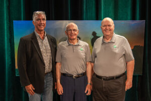 2025 Elected WRVEC Board Members from Left to Right: Daniel Henke (District A), James “Jim” Kyle (District E), and Lyle Rowland (District B).