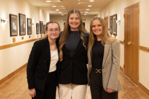 Pictured Left to Right: 2026 Youth Tour Winners, Amaria Wells (Ozark), Arianna Baker (Nixa), and Molly Leighninger (Nixa). 