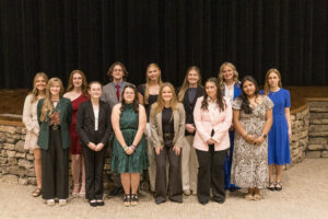 2026 Youth Tour Finalists Pictured Left to Right          Front: Elizabeth Smith (Ava), Amaria Wells (Ozark), Ashlynn Markin (Blue Eye), Molly Leighninger (Nixa), Riley Holmberg (Forsyth), and Brittany Pech (Branson)Back:  McKenna Clough (Bradleyville), Aubrey Fitzpatrick (School of the Ozarks), Gideon Baderman (Hollister), Brooke Rapp (Nixa), Arianna Baker (Nixa), Cali Fronterhouse (Branson), and Chloe Maki (Branson)
